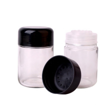 unique 6oz cosmetic glass jars containers with child resistant cap